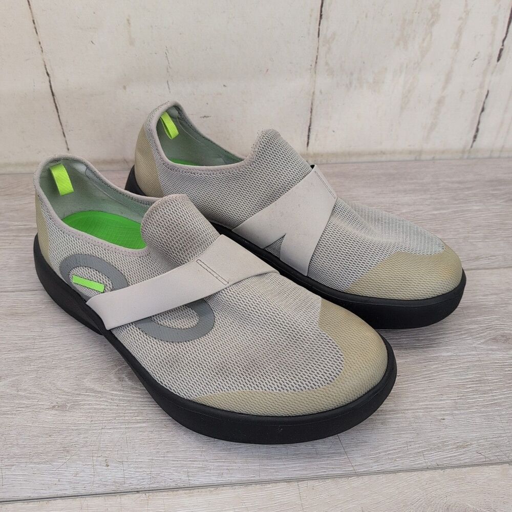 Oofos Oomg Eezee Shoes Men Size 11 Gray Comfort Low Top Recovery Slip On Sneaker